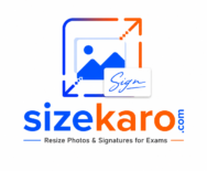 SizeKaro Logo - Free Photo and Signature Resizer for RRB JE, SSC CGL, and UPSC Exams